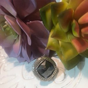 Opulenza Designs R1026-6 Sterling and Hematite Ring
